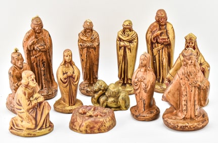 MIDCENTURY CHRISTMAS NATIVITY CANDLES