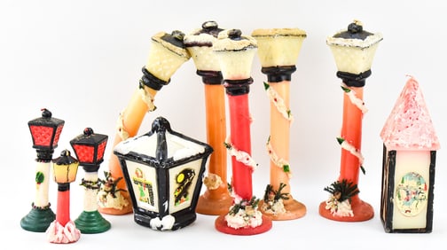 MIDCENTURY CHRISTMAS LANTERN CANDLES