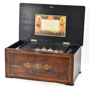 19TH C. L'EPEE FRENCH CYLINDER MUSIC BOX