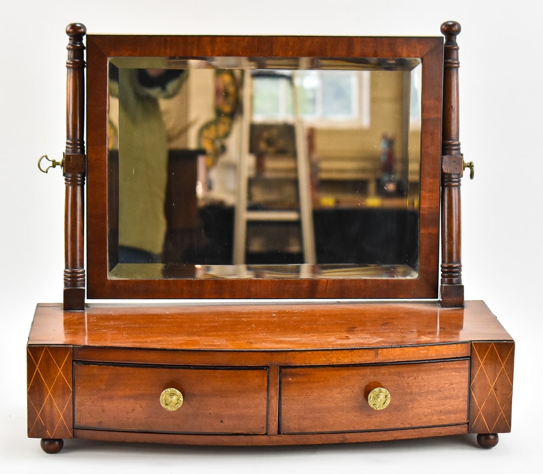 MID-19TH C. MAHOGANY TABLE TOP DRESSING MIRROR (1 of 3)