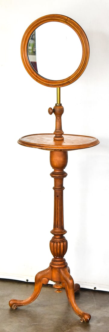 VICTORIAN SHAVING STAND WITH ADJUSTABLE MIRROR (1 of 4)