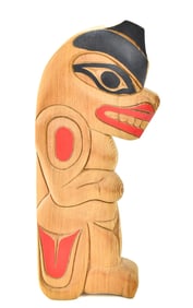 HOWARD LAFORTUNE FIRST NATIONS CARVED PLAQUE