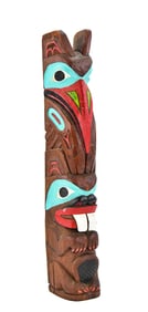FIRST NATIONS KETCHIKAN, ALASKA SOUVENIR TOTEM POLE