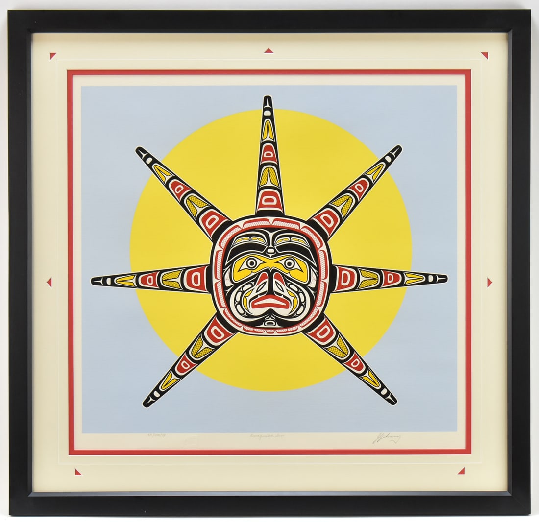 JIM JOHNNY 'KWAGIULTH SUN' SIGNED LIMITED EDITION SERIGRAPH (1 of 5)