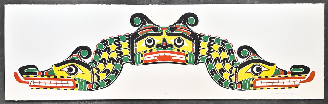 'SISIUTL SEA MONSTER FIGURE' SERIGRAPH BY WILLIE SEAWEED (1 of 6)