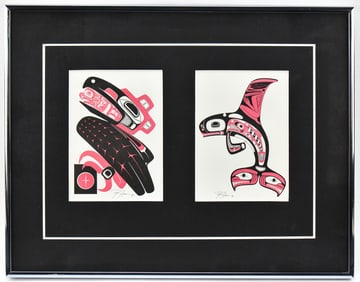 BARRY HEREM 'KILLER WHALE' & 'RAVEN' SERIGRAPH PRINTS
