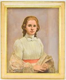 SALLY HALEY LADIES PORTRAIT OIL PAINTING