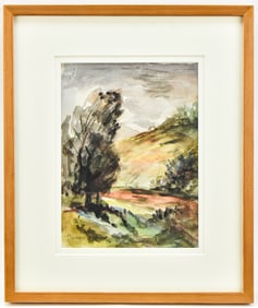 BERNARD GEISER WATERCOLOR LANDSCAPE PAINTING