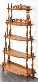 VICTORIAN SIX-SHELF WALNUT ETAGERE