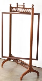 VICTORIAN STICK-AND-BALL ROTATING FIREPLACE SCREEN