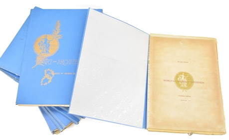 1893 WILLIAM WALTON WORLD'S COLUMBIAN EXPOSITION ART & ARCHITECTURE FOLIOS