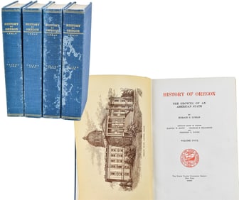 1903 HORACE B. LYMAN 'HISTORY OF OREGON' VOLUMES 1-4