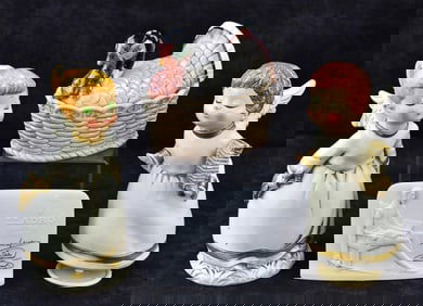 ASSORTED PORCELAIN & FIGURAL ANGELS