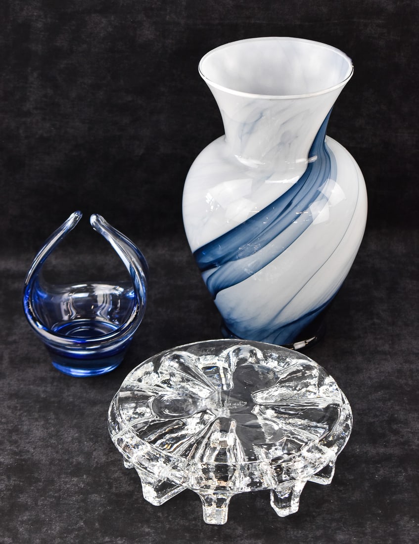 ASSORTED GLASSWARE: MURANO (ATTR.) & CHANTAL (1 of 2)