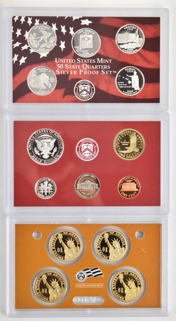 7 U.S. SILVER PROOF SETS FROM THE 2000s - 3