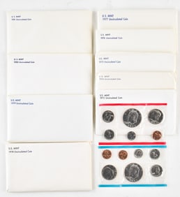 1973-1981 UNCIRCULATED U.S. COIN SETS