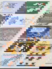 1990-1998 UNCIRCULATED U.S. COIN SETS