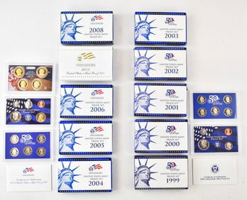 1999-2008 U.S. PROOF SETS