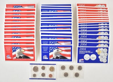 2003 & 2004 UNCIRCULATED COIN SETS