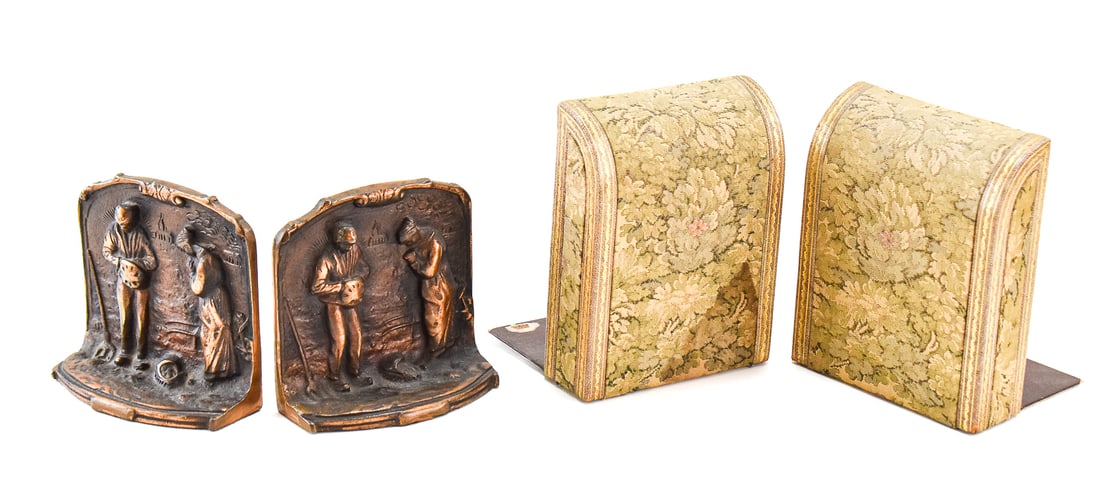 FRANCOISE MILLET 'ANGELUS CALL TO PRAYER' STYLE & AMERICAN BINDER COMPANY BOOKENDS (1 of 3)