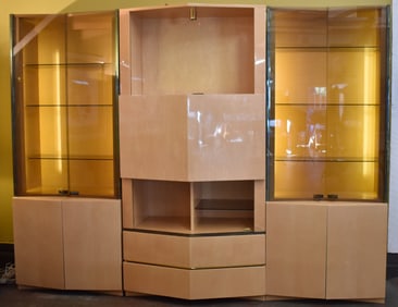 POSTMODERN THREE-PIECE ENTERTAINMENT CENTER