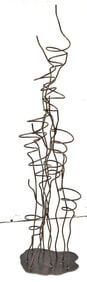 WROUGHT IRON SPIRAL WINE TREE
