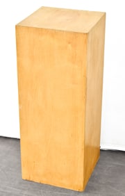 MID-CENTURY MODERN WOOD DISPLAY PEDESTAL