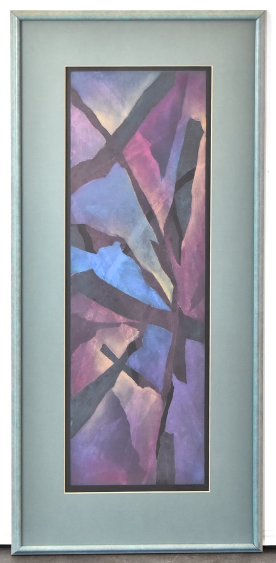 DAN HUCKESTEIN ABSTRACT PASTEL ON PAPER (1 of 4)