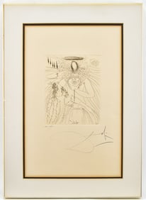 SALVADOR DALI 'TO EV'RY CAPTIVE SOUL' SIGNED ETCHING