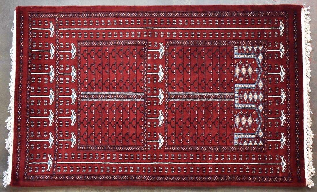 FRAMED MODERN INDIAN AREA RUG (1 of 2)