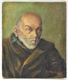 MAN'S OIL PORTRAIT BY CHARLOTTE MISH