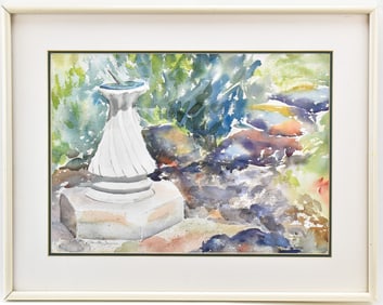 JANE ALYS DEUPREE 'TIME WAS' WATERCOLOR PAINTING