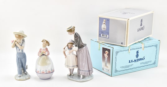LLADRO 'MIS SECRETITOS (TREASURES OF THE HEART)', 'CONSOLANDO A SU HIJA (SOLACE)', 'FLORES A LA