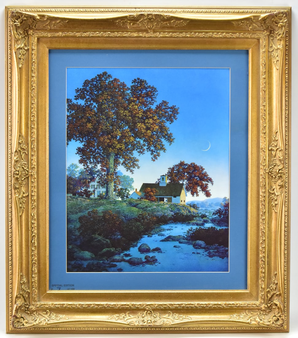 MAXFIELD PARRISH 'NEW MOON' PRINT (1 of 4)