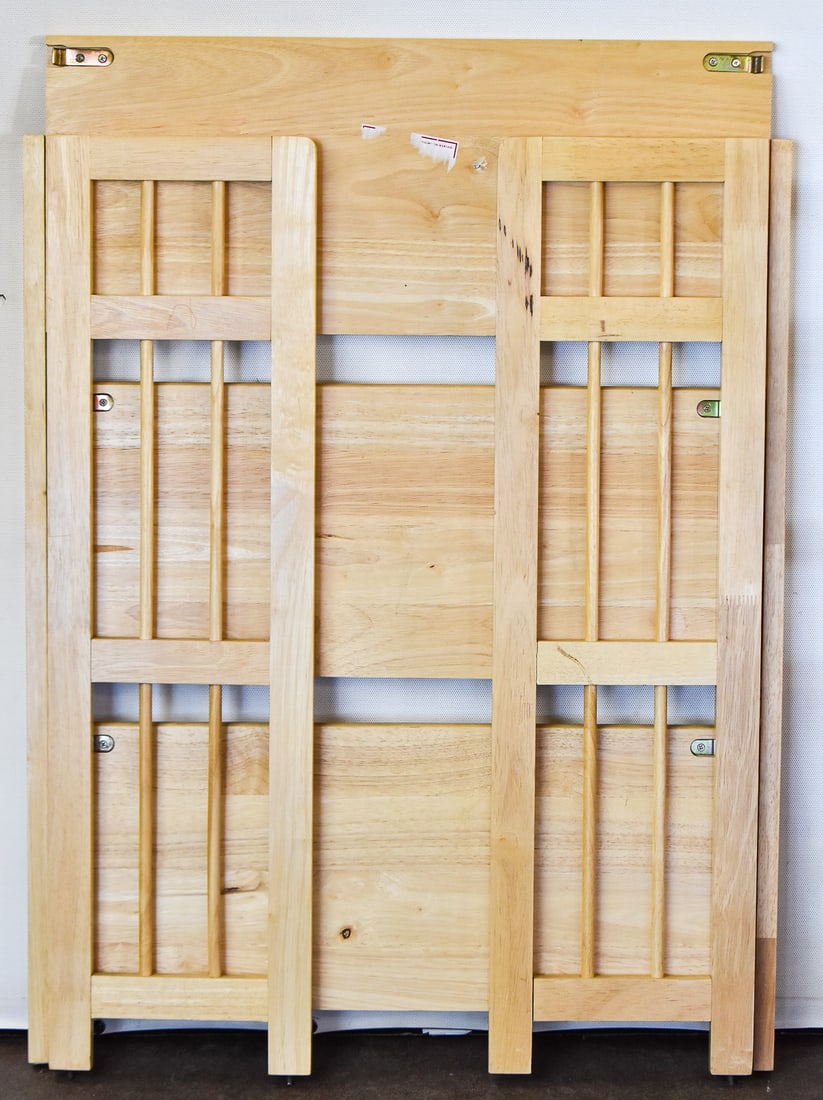 TWO CONTEMPORARY STACKING & FOLDING SHELVING UNITS - 3