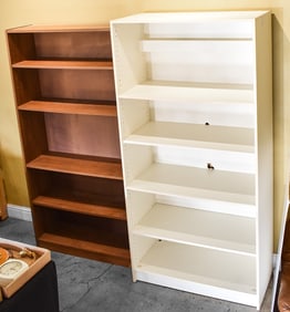 TWO CONTEMPORARY BOOKCASES