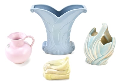 ASSORTED POTTERY VASES & MORE