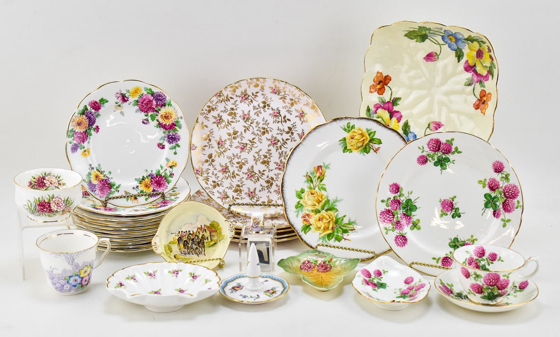 ASSORTED PORCELAIN DINNERWARE & MORE: STAFFORDSHIRE, HAMMERSLY, SPODE, & MORE (1 of 4)