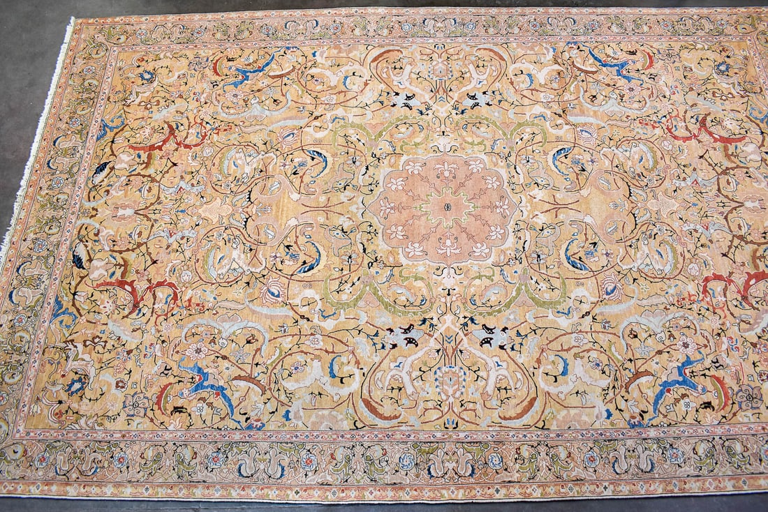 PERSIAN TABRIZ WOOL RUG - 2