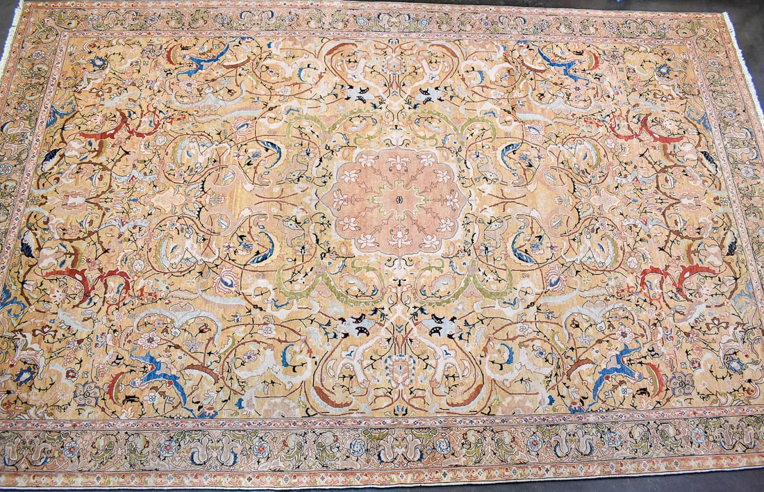 PERSIAN TABRIZ WOOL RUG - 3