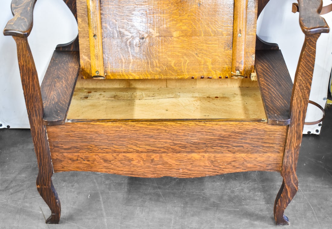 VICTORIAN OAK HALL TREE - 3