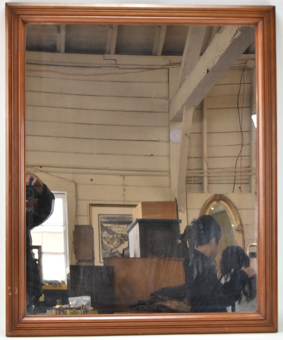 VICTORIAN WALNUT DRESSER MIRROR (1 of 3)