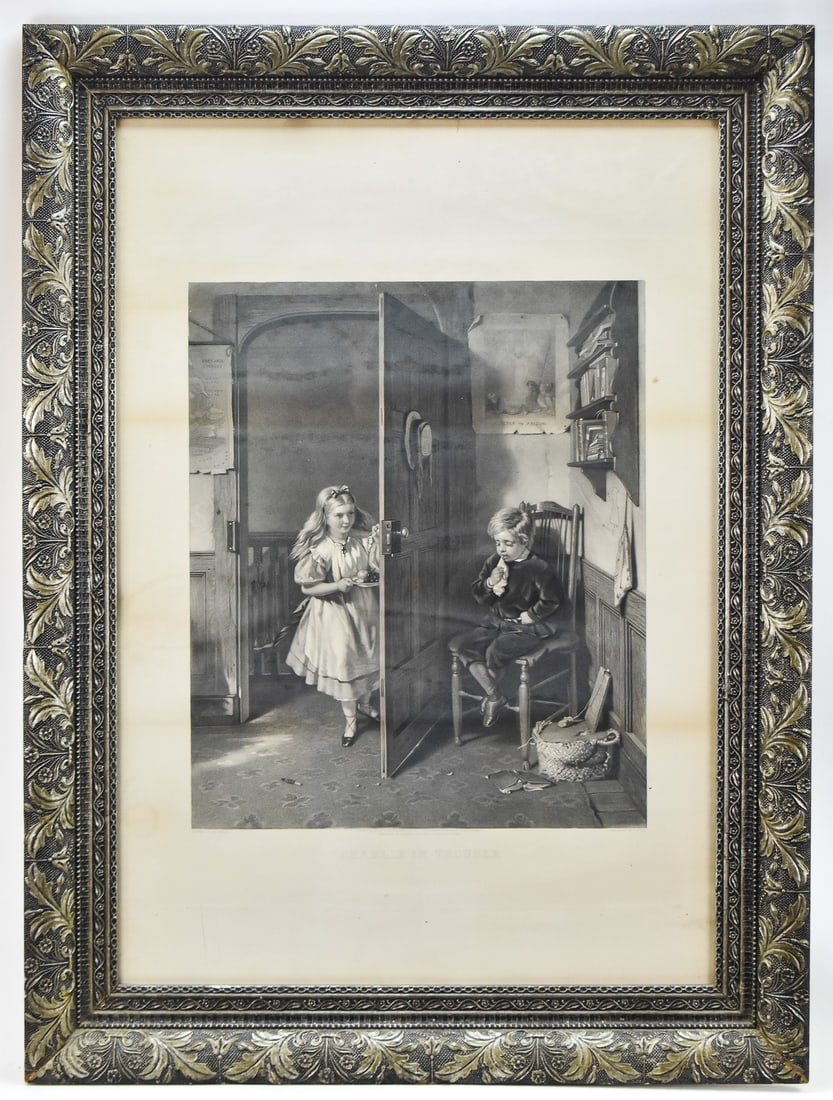 'CHARLIE IN TROUBLE' FRAMED ENGRAVING (1 of 6)