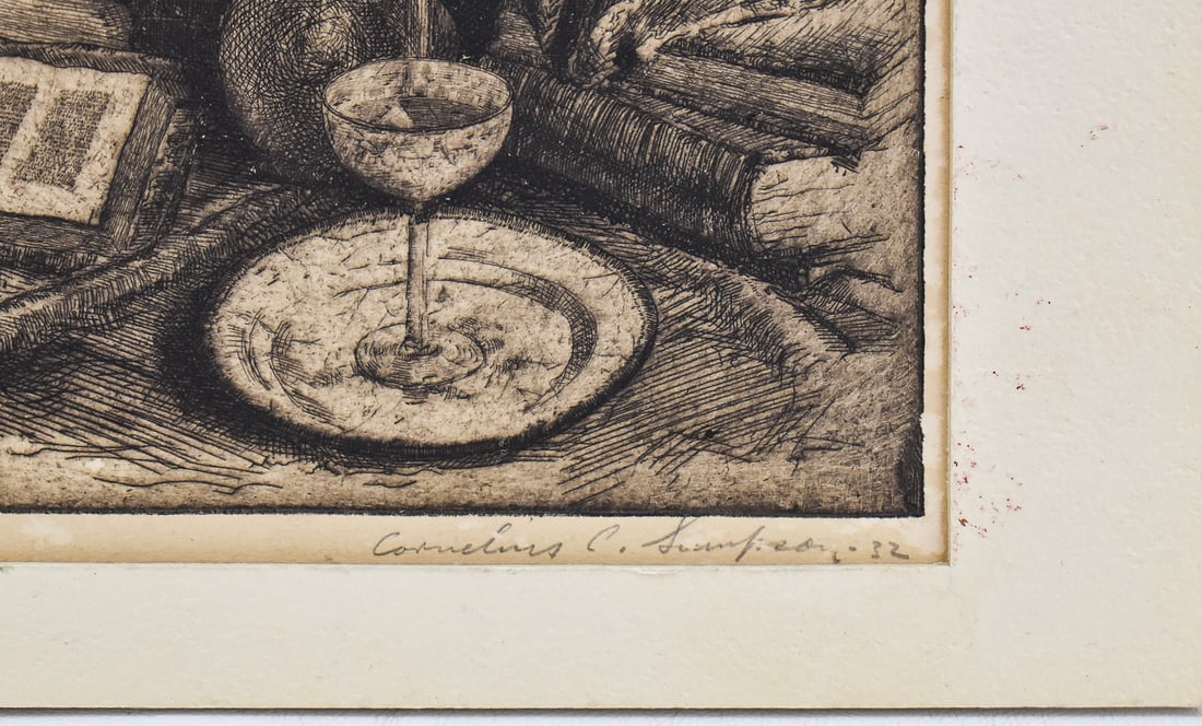 CORNELIUS COGSWELL SAMPSON 'TEXTURES' ETCHING - 2