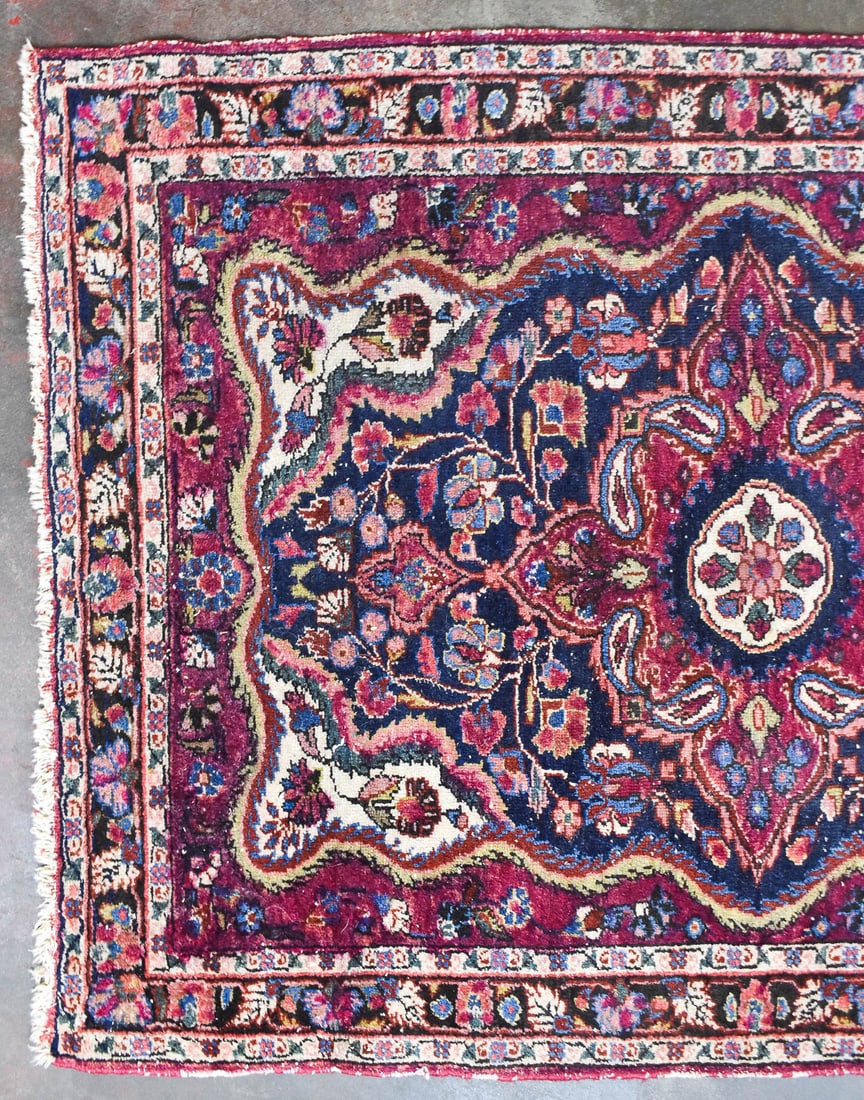 PERSIAN SAROUK WOOL RUG - 3