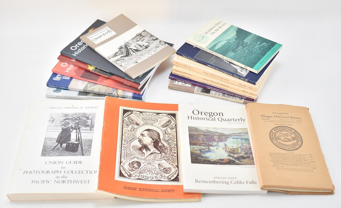 OREGON HISTORICAL SOCIETY BOOKS: QUARTERLY PUBLICATIONS, 'STEAMBOAT DAYS ON THE RIVERS', & MORE (1 of 5)