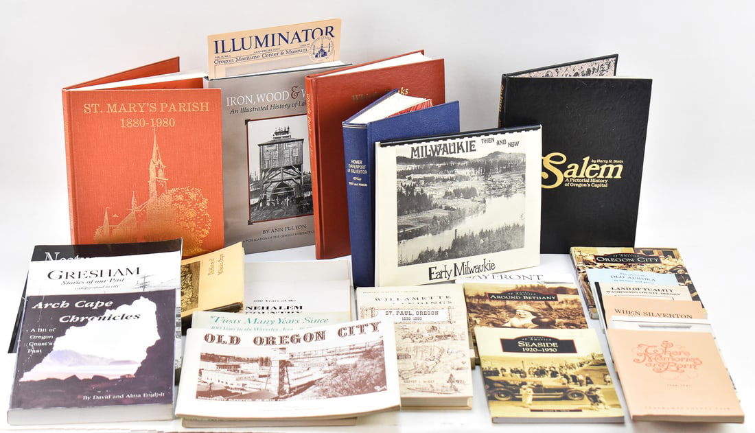 BOOKS ON OREGON CITIES: FIRST EDITION 'IRON, WOOD & WATER', FIRST EDITION 'ST. PAUL, OREGON', & MORE (1 of 5)