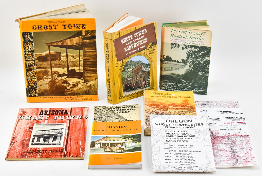 GHOST TOWN-RELATED BOOKS: FIRST EDITION 'WESTERN GHOST TOWN' & MORE (1 of 4)