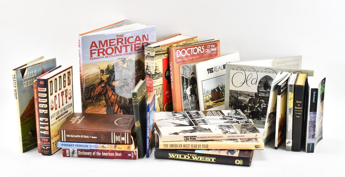WESTERN-RELATED BOOKS: FIRST EDITION 'DODGE CITY', FIRST EDITION 'THE SECOND REEL WEST', & MORE (1 of 6)