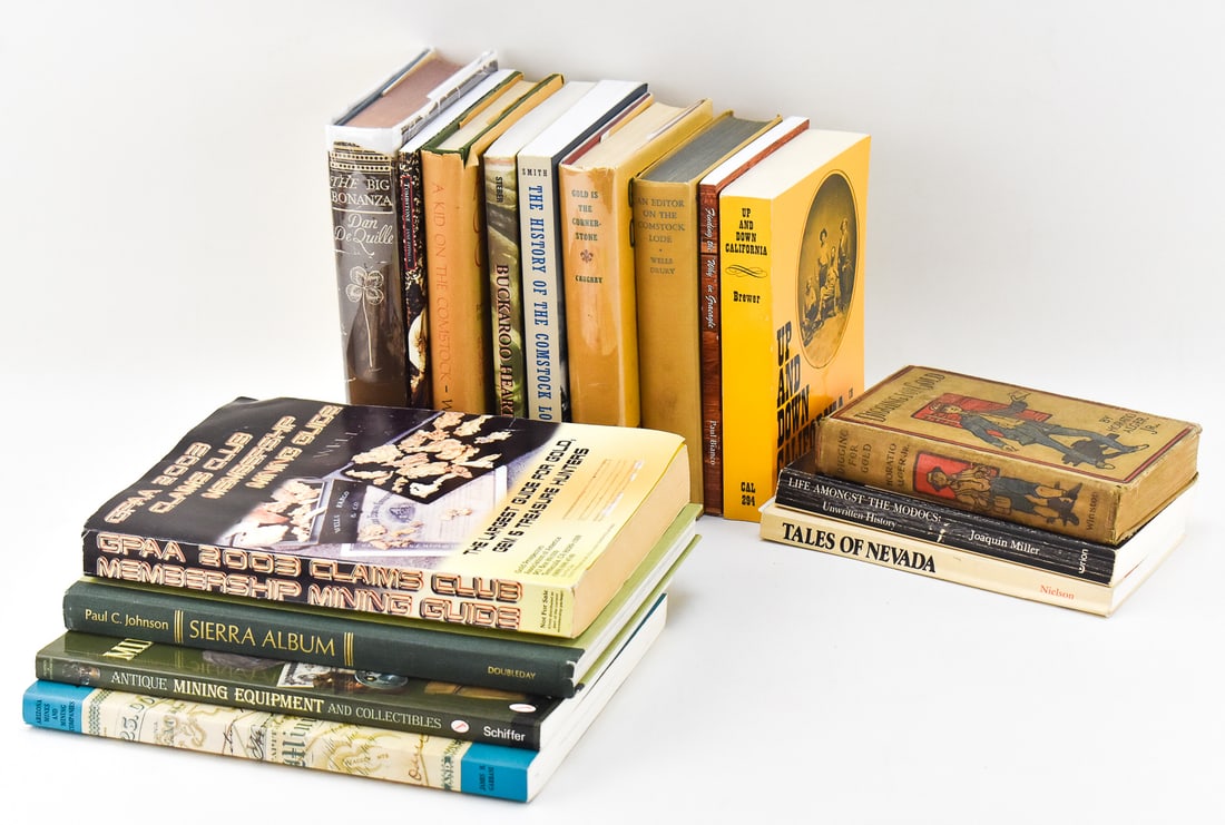 CALIFORNIA, ARIZONA, NEVADO MINING BOOKS: FIRST EDITION 'BUCKAROO HEART', 'DIGGING FOR GOLD', & MORE (1 of 2)